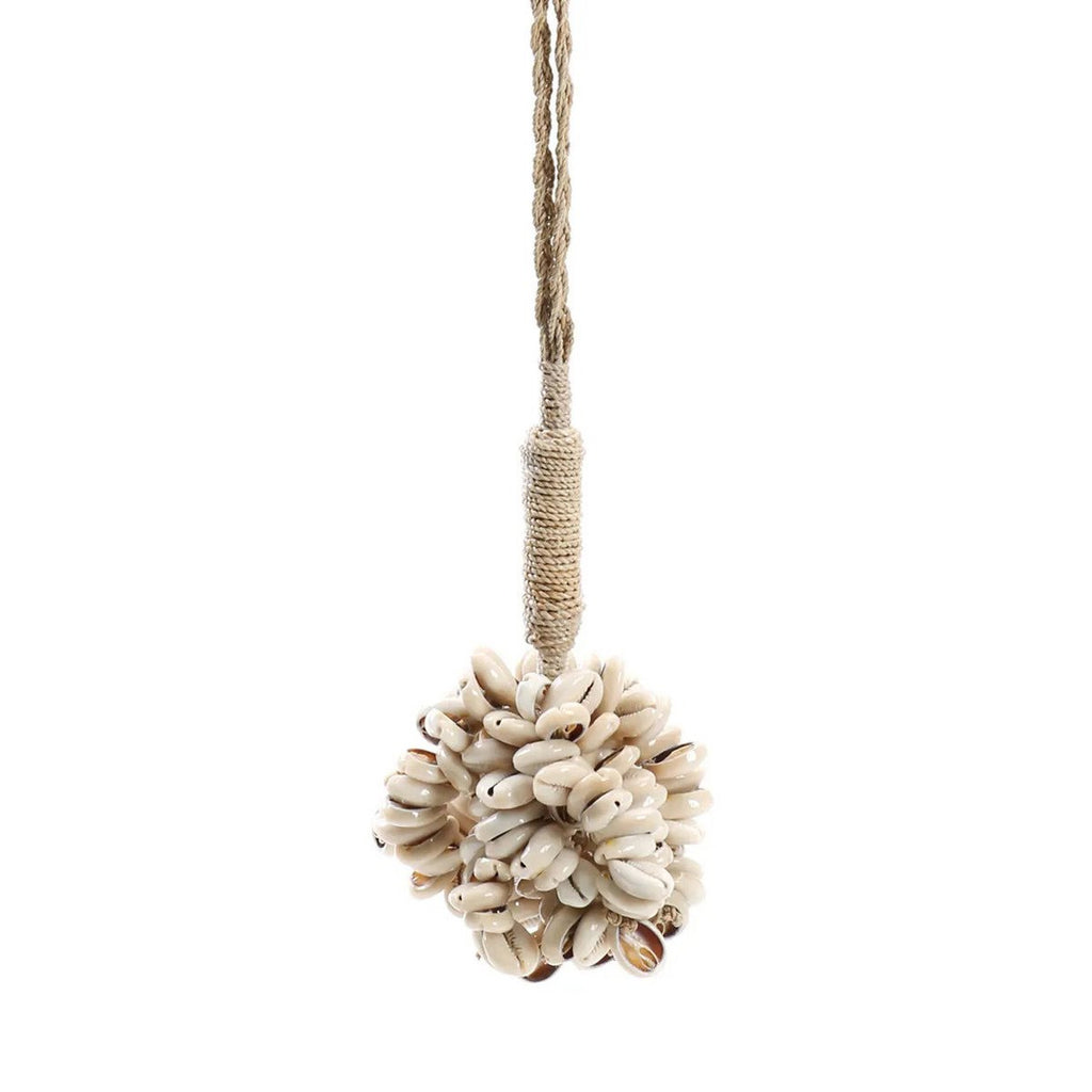 The Door Shell Cowrie Tassel - Natural - LUXONAS HOME