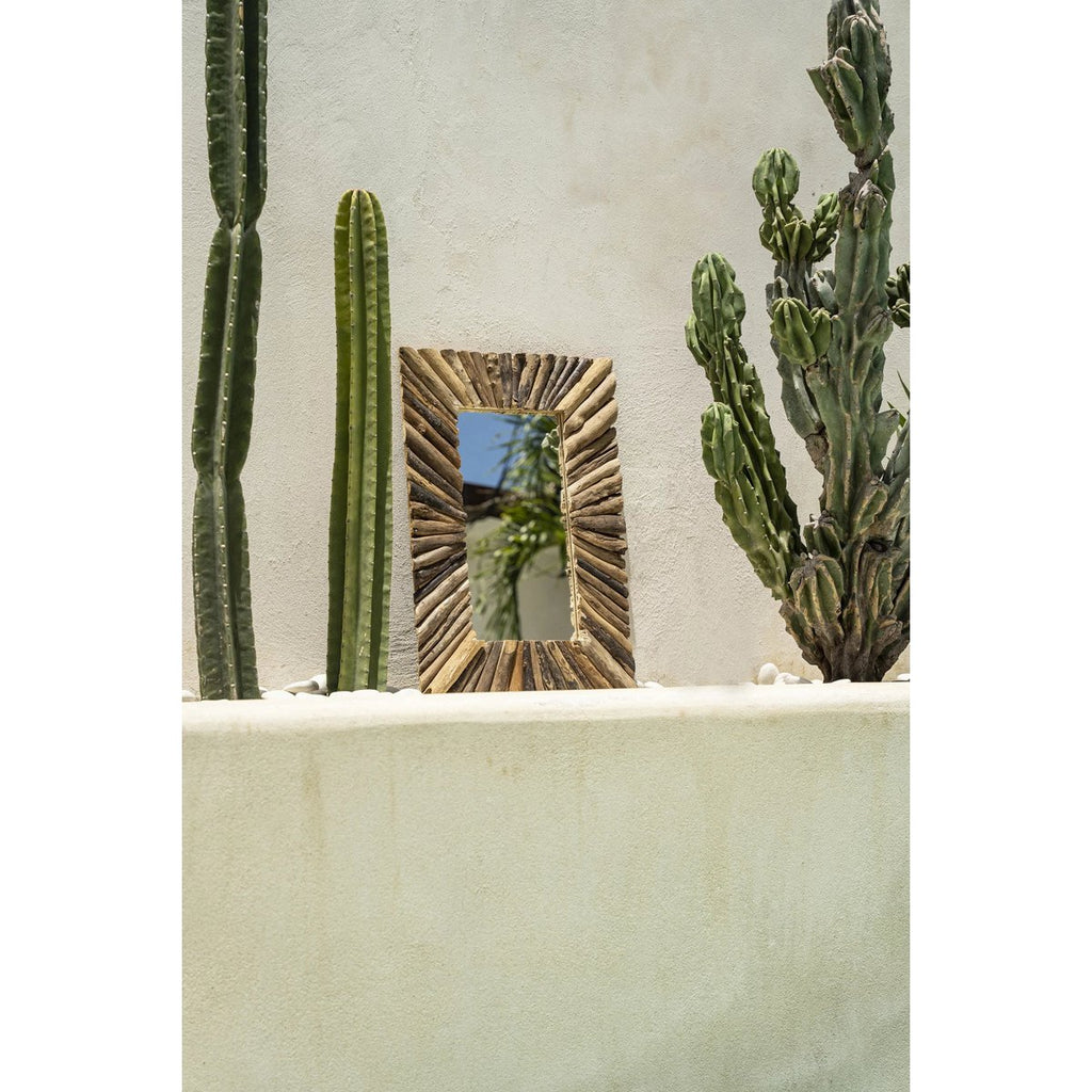 The Driftwood Framed Mirror - Natural - M - LUXONAS HOME