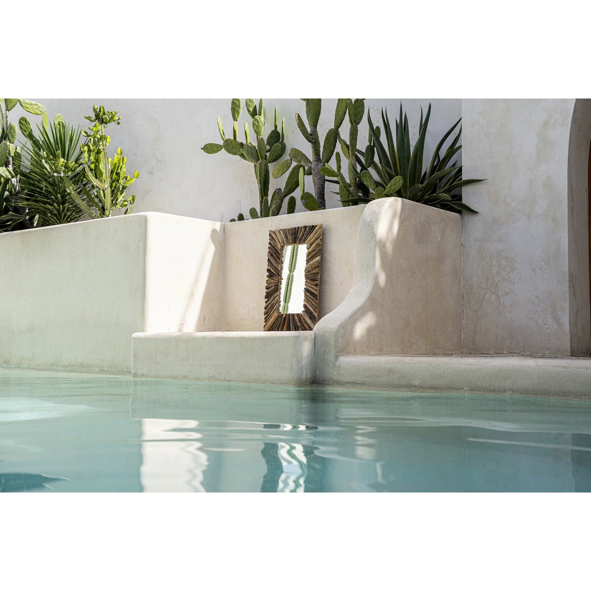 The Driftwood Framed Mirror - Natural - M - LUXONAS HOME