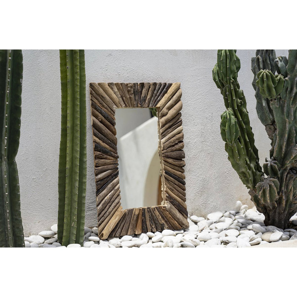 The Driftwood Framed Mirror - Natural - M - LUXONAS HOME