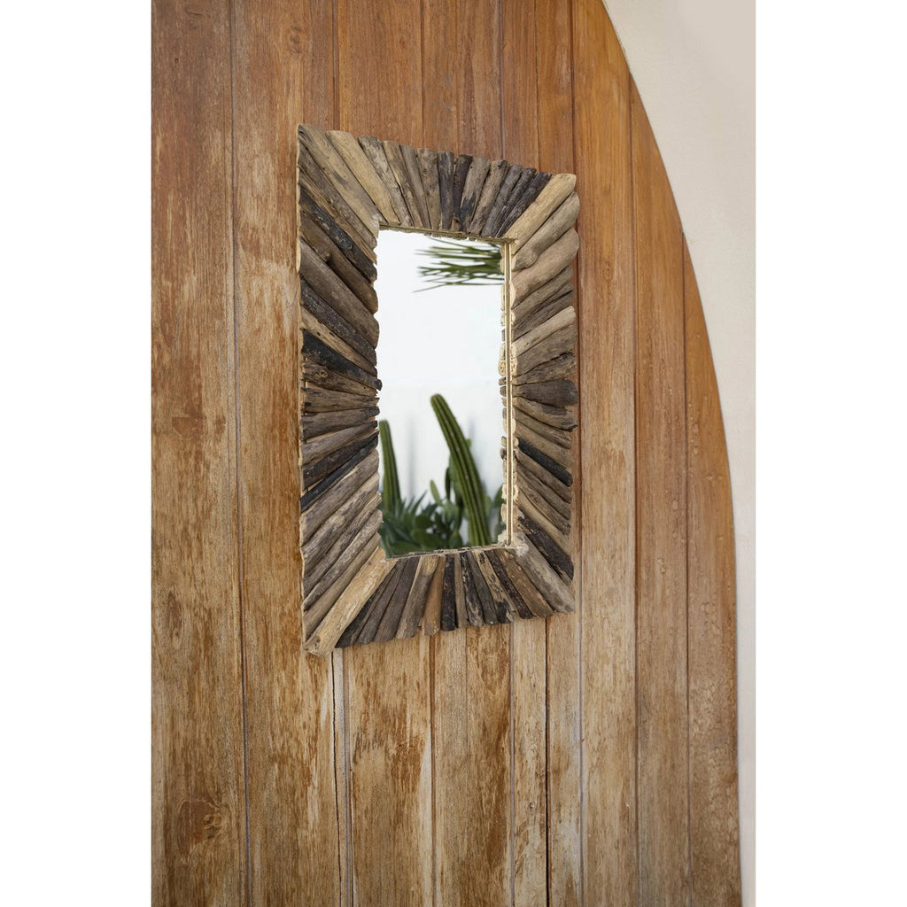 The Driftwood Framed Mirror - Natural - M - LUXONAS HOME