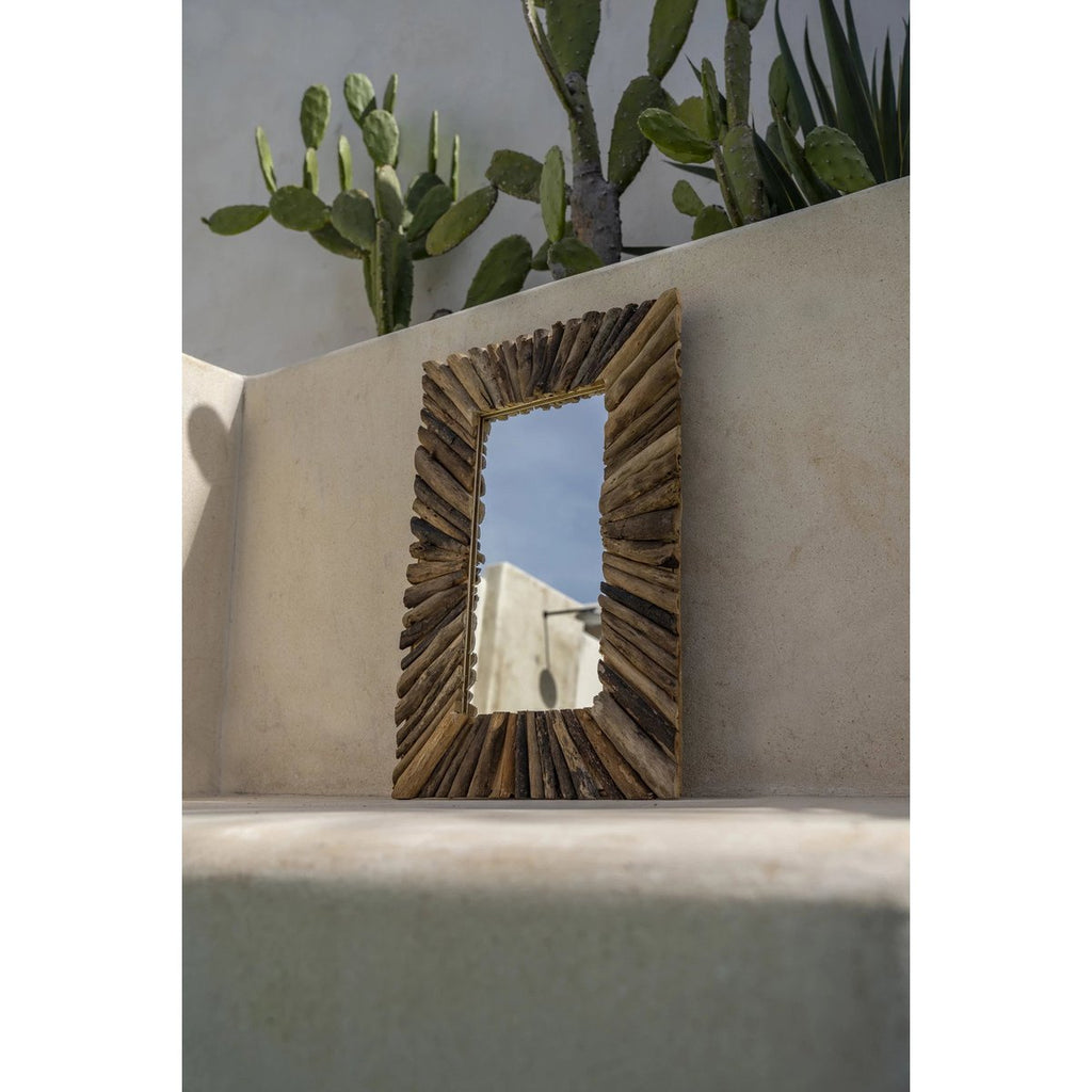 The Driftwood Framed Mirror - Natural - M - LUXONAS HOME
