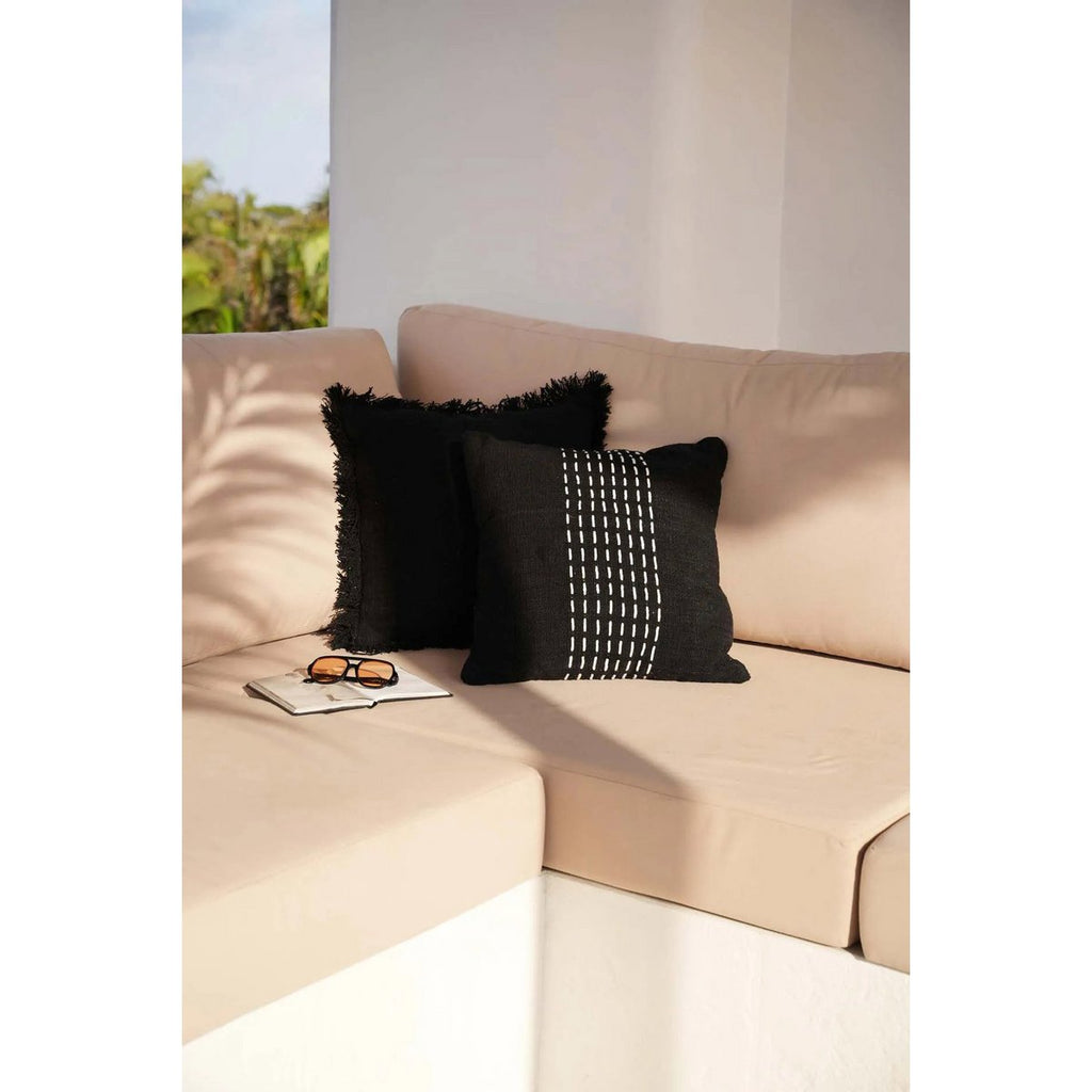 The Drizle Cushion Cover - Black White - LUXONAS HOME