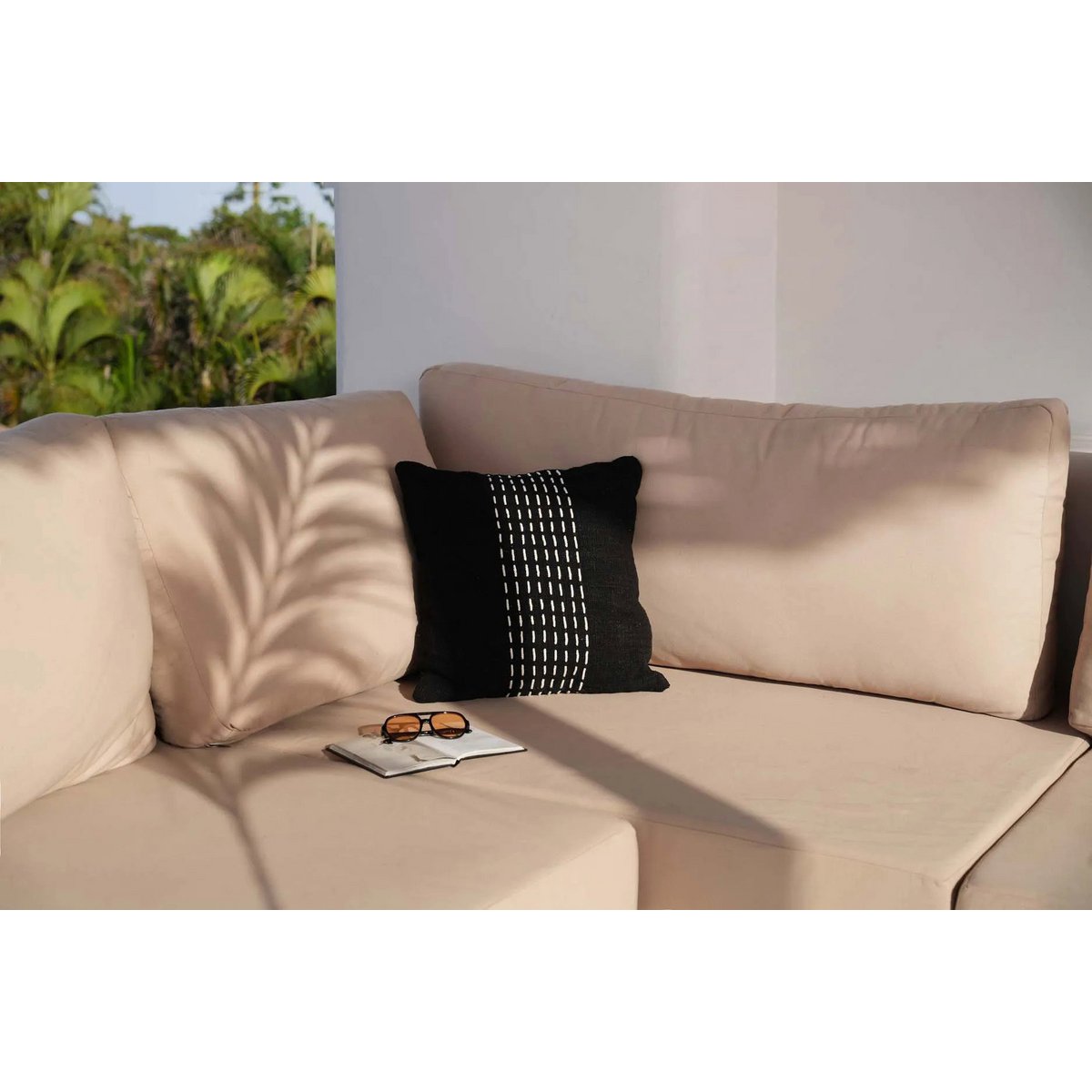The Drizle Cushion Cover - Black White - LUXONAS HOME