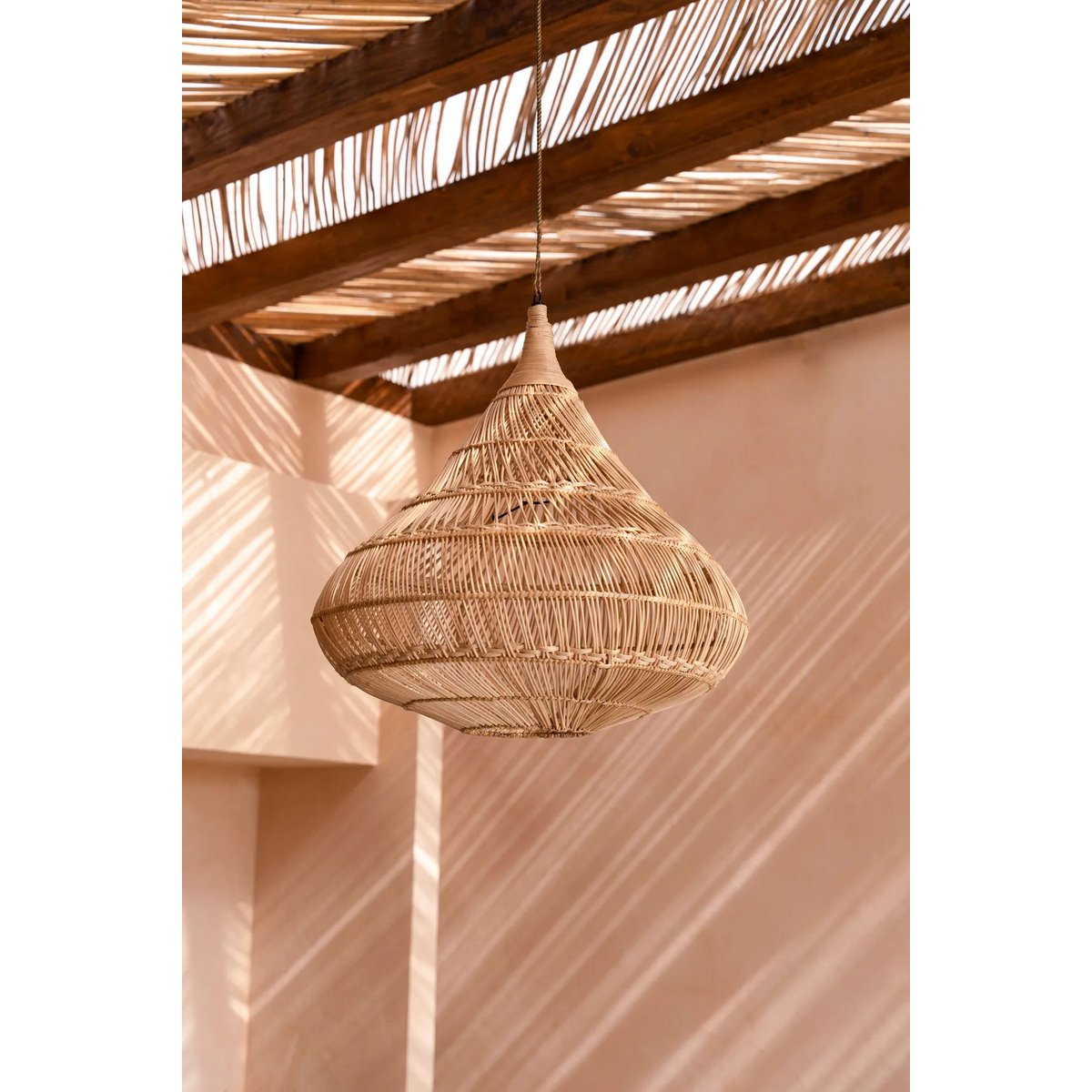 The Drop Pendant - Natural - XL - LUXONAS HOME