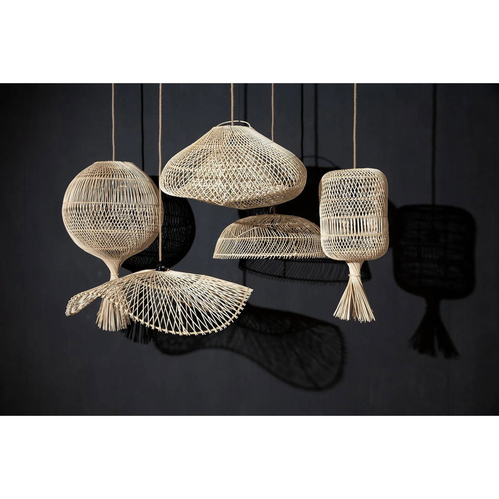 The Dumpling Floor Lamp - Pendant - Natural - M - LUXONAS HOME