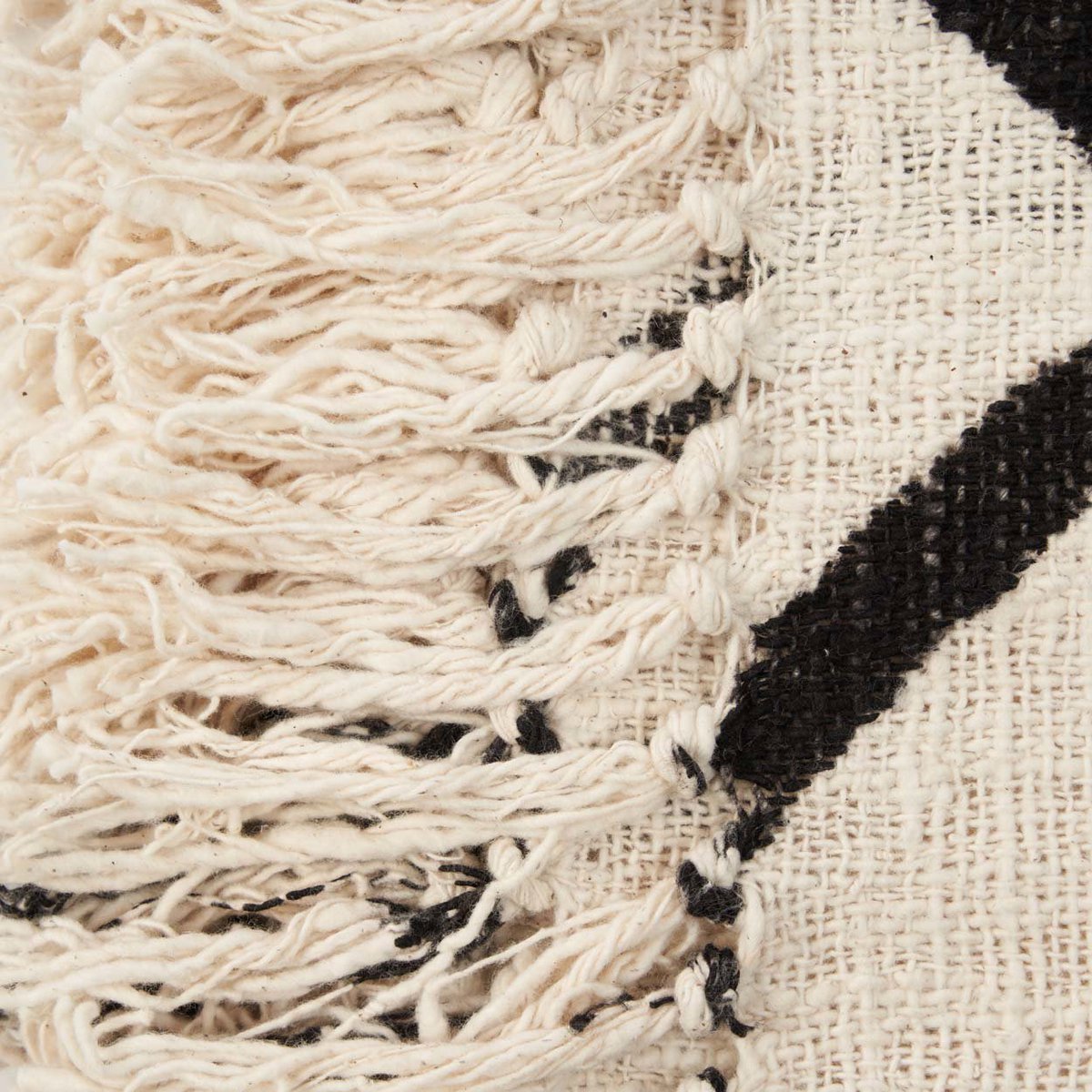 The Evil Eye Bed Throw - Natural Black - LUXONAS HOME