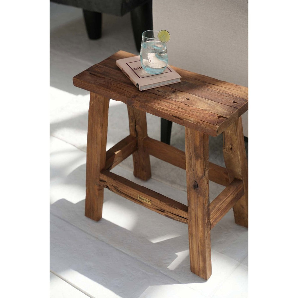 The Fab Rustic Stool - Natural - LUXONAS HOME