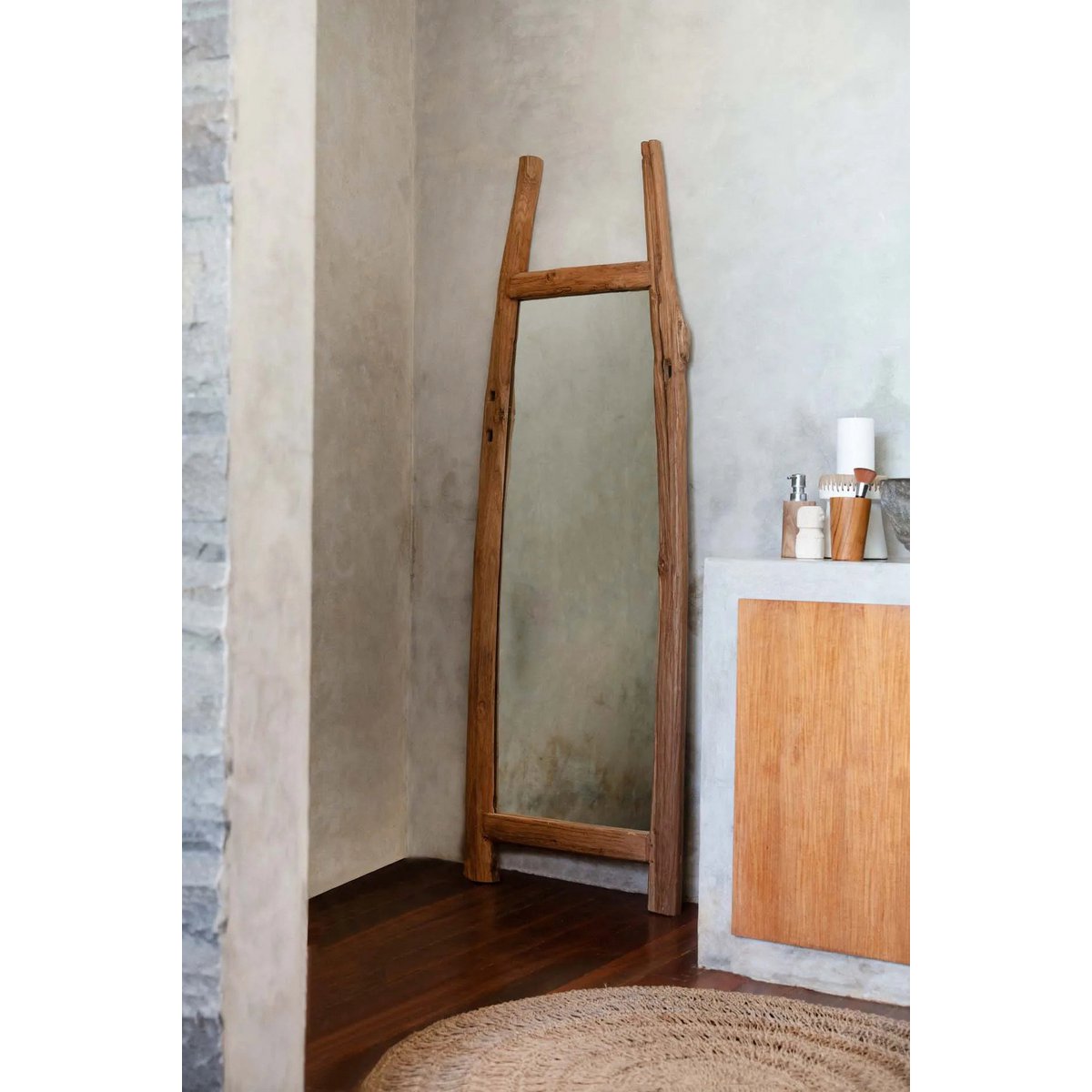 The Fabulook Dressing Room Mirror - Natural - LUXONAS HOME