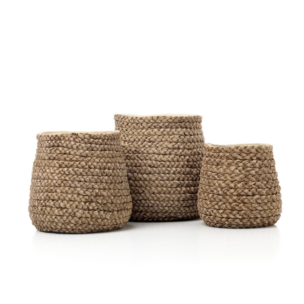 The Fake Braided Planter - Natural - S - LUXONAS HOME