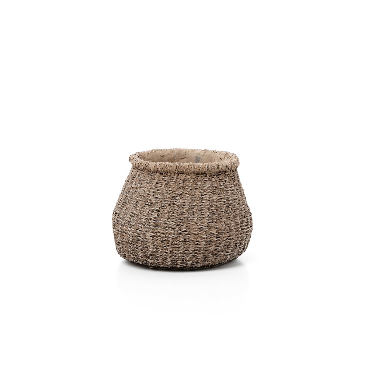 The Faux - Puff Planter - Brown - S - LUXONAS HOME