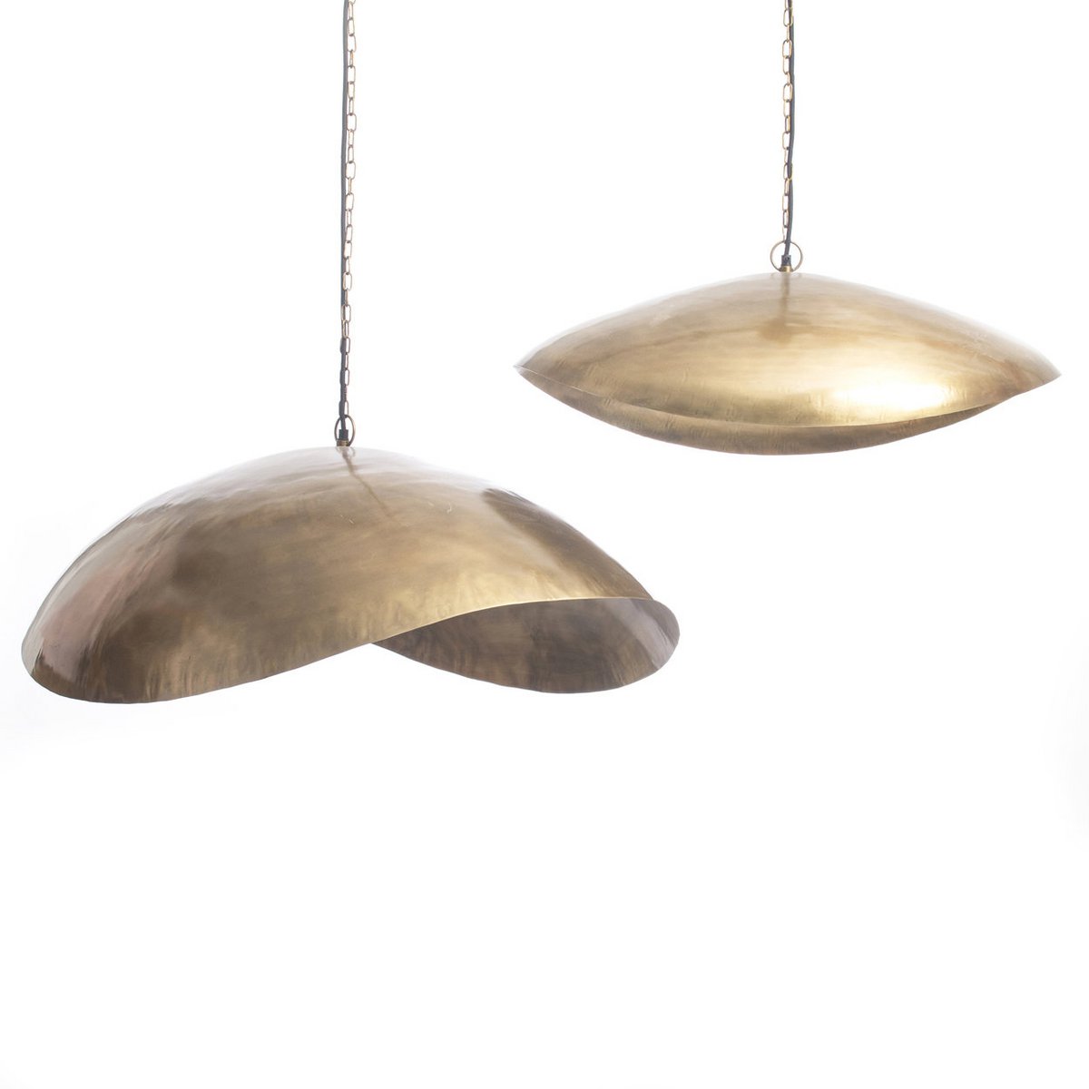 The Fortune Cookie Pendant - Brass - XL - LUXONAS HOME