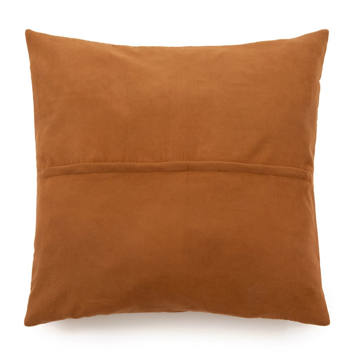 The Four Panel Leather Cushion Cover - Camel - 60x60 - LUXONAS HOME
