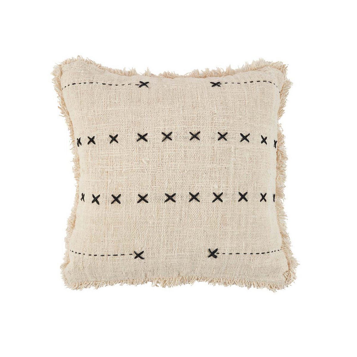 The French Kiss Cushion Cover - Natural Black - LUXONAS HOME