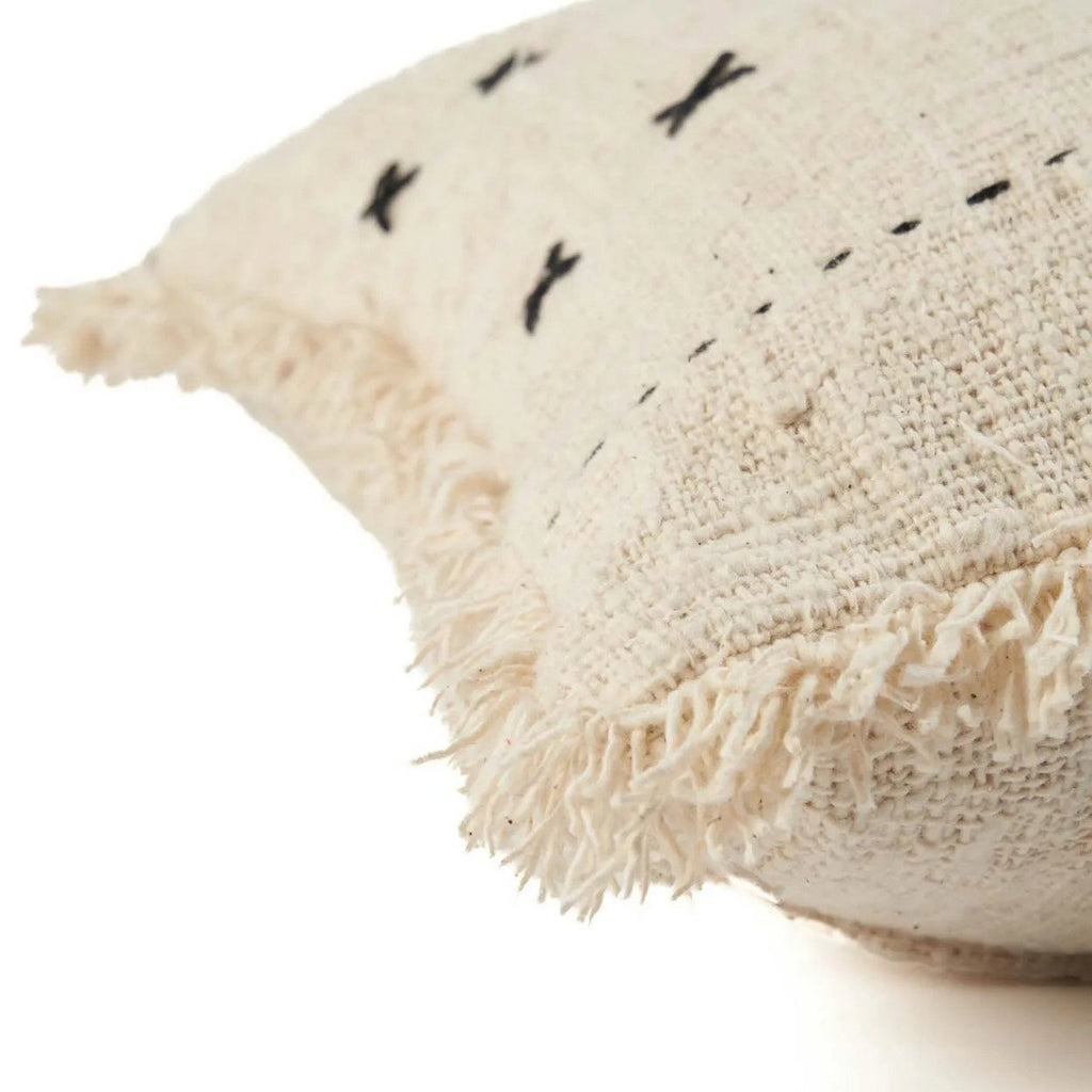 The French Kiss Cushion Cover - Natural Black - LUXONAS HOME