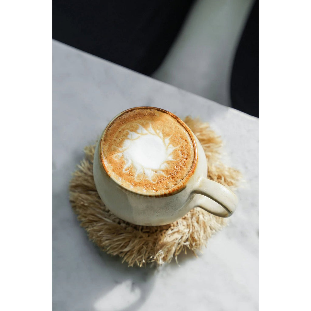 The Fringe Raffia Coaster - Natural - LUXONAS HOME