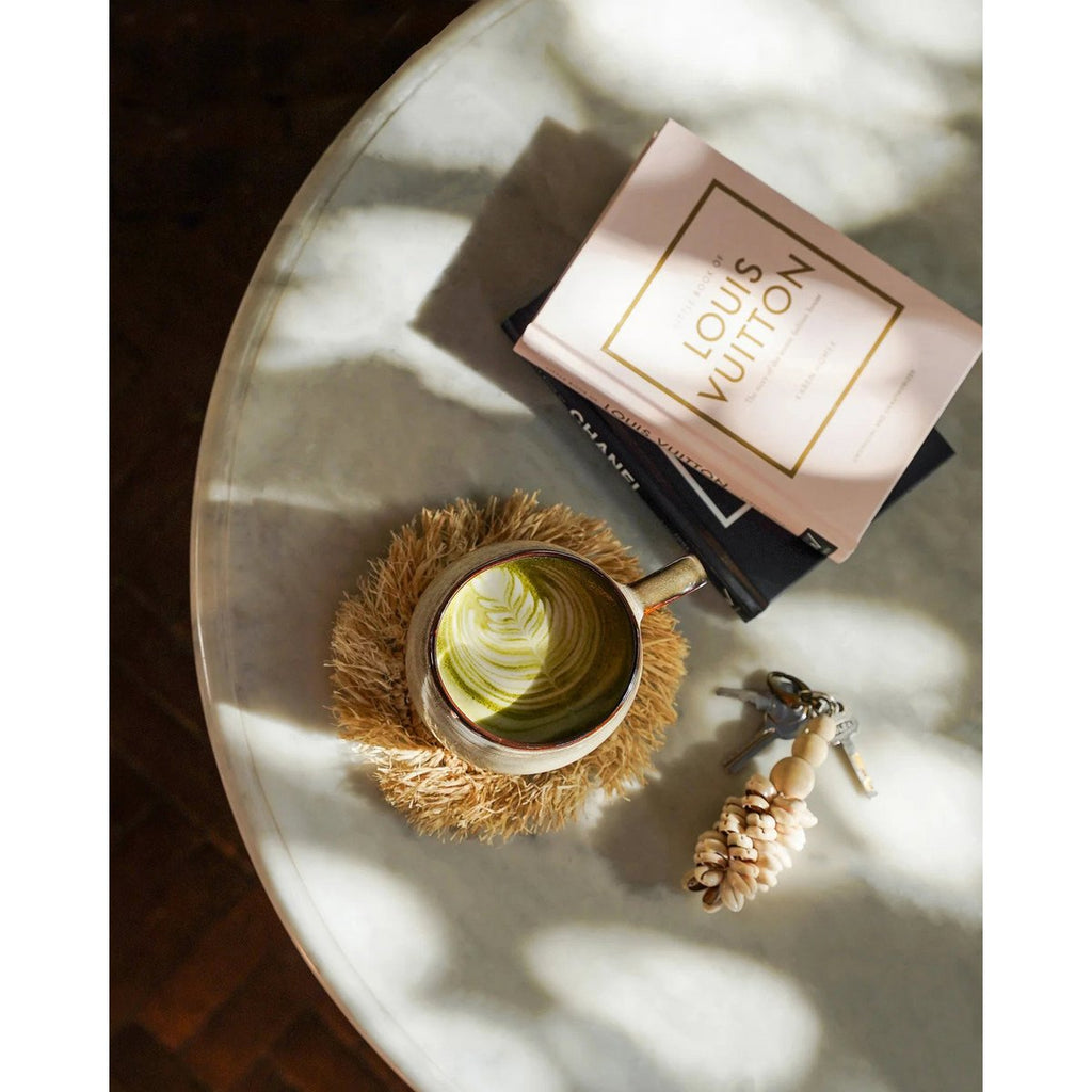 The Fringe Raffia Coaster - Natural - LUXONAS HOME