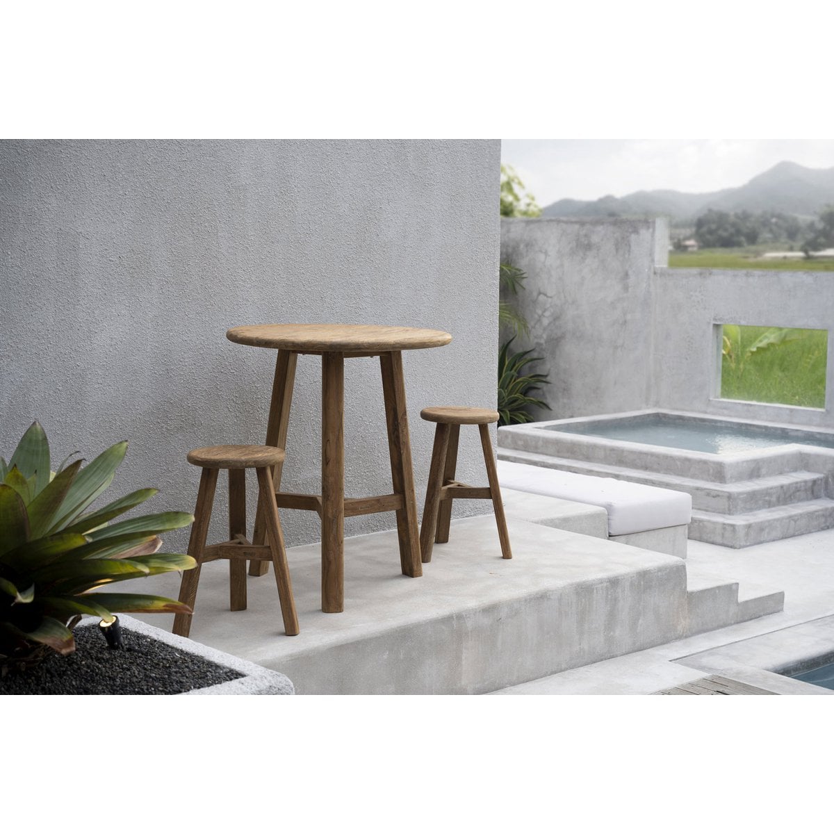 The Fusuma Bar Stool - Outdoor - LUXONAS HOME