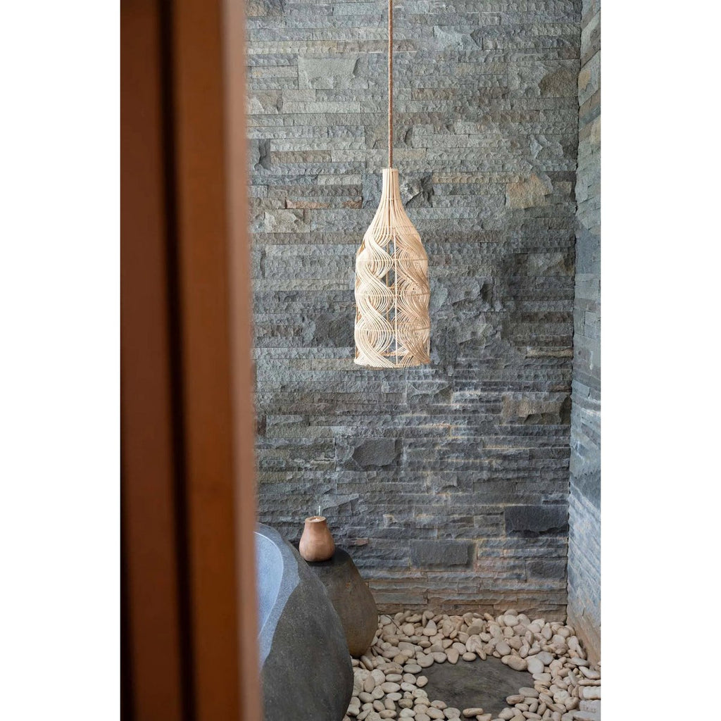 The Garaffa Pendant - Natural - L - LUXONAS HOME
