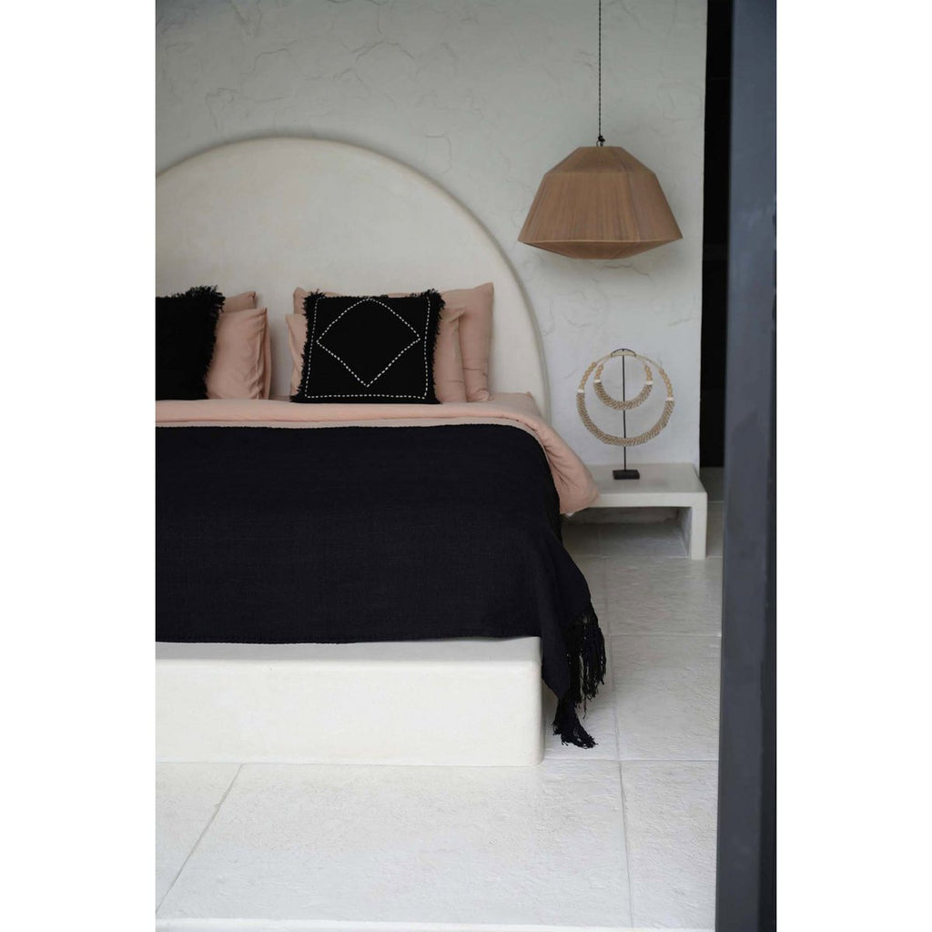 The Gypsy Bed Throw - Black - LUXONAS HOME