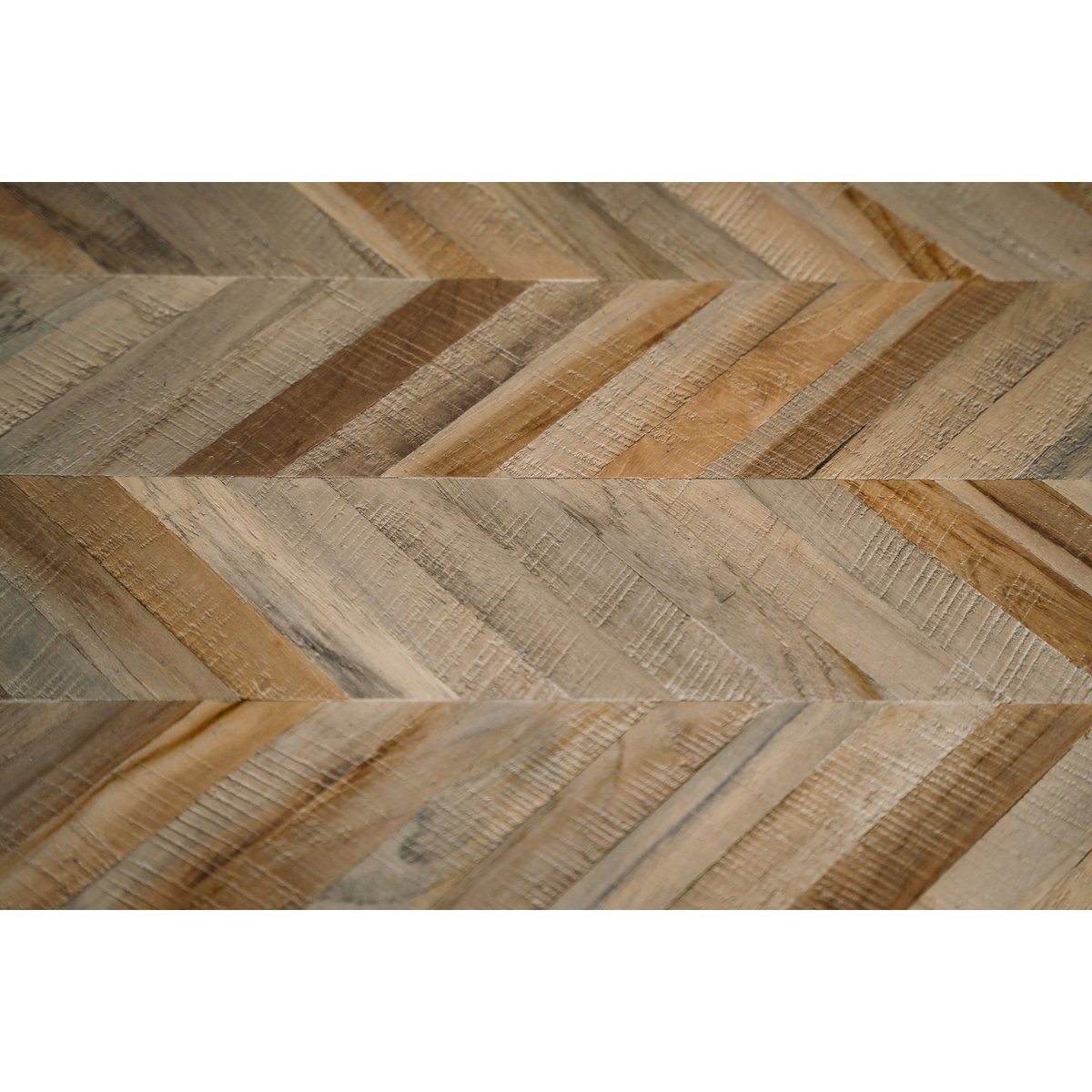 The Herringbone Console - Natural - LUXONAS HOME