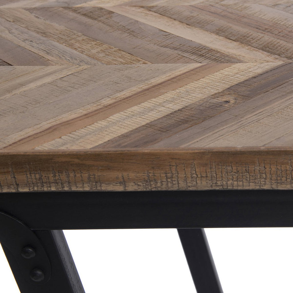 The Herringbone Console - Natural - LUXONAS HOME