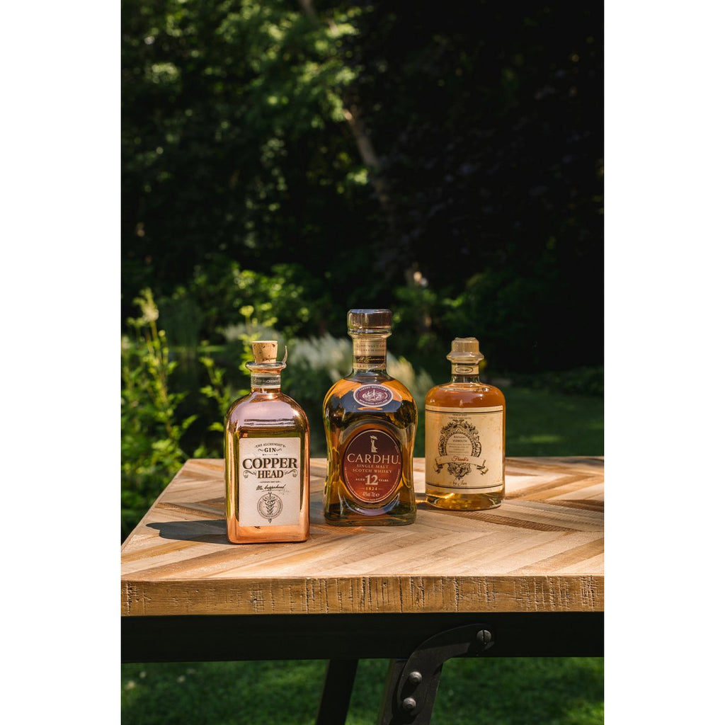 The Herringbone Console - Natural - LUXONAS HOME