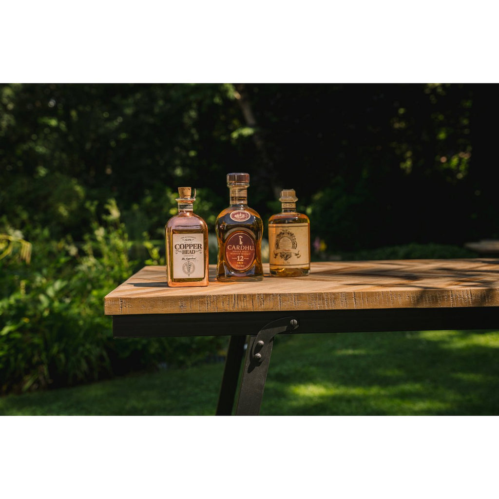 The Herringbone Console - Natural - LUXONAS HOME