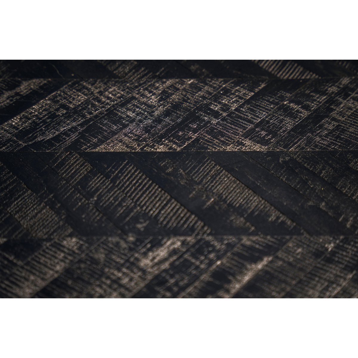 The Herringbone High Table - Black - 140cm - LUXONAS HOME