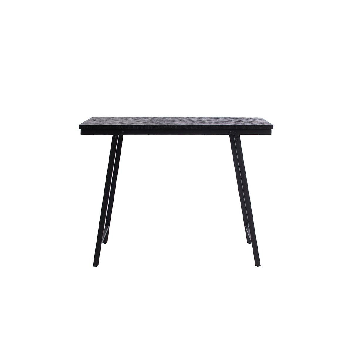 The Herringbone High Table - Black - 140cm - LUXONAS HOME