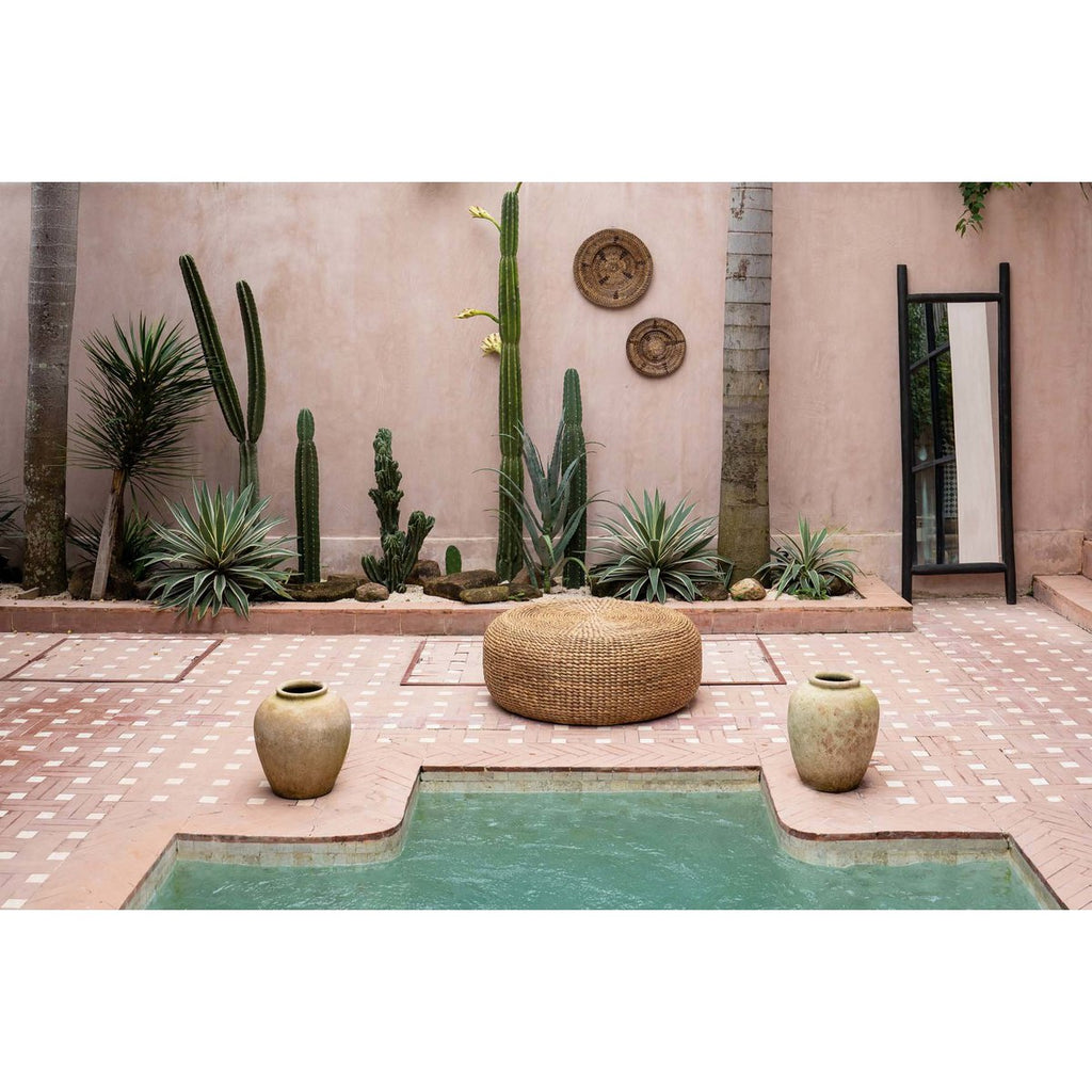 The Hyacinth Pouffe - Natural - M - LUXONAS HOME