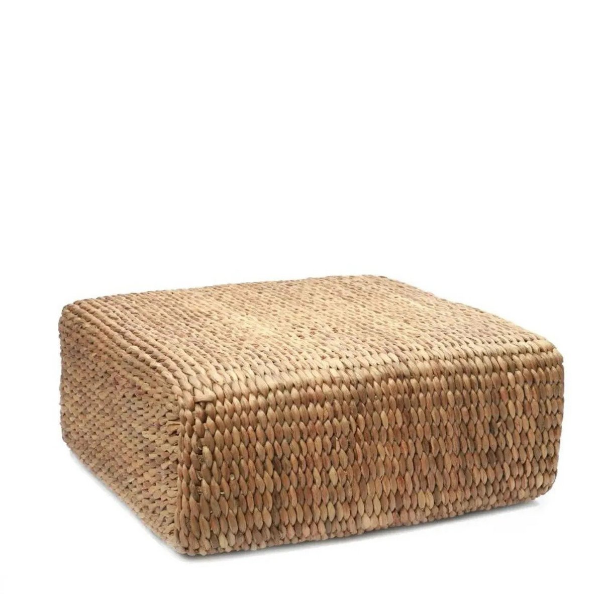 The Hyacinth Pouffe Square - Natural - M - LUXONAS HOME