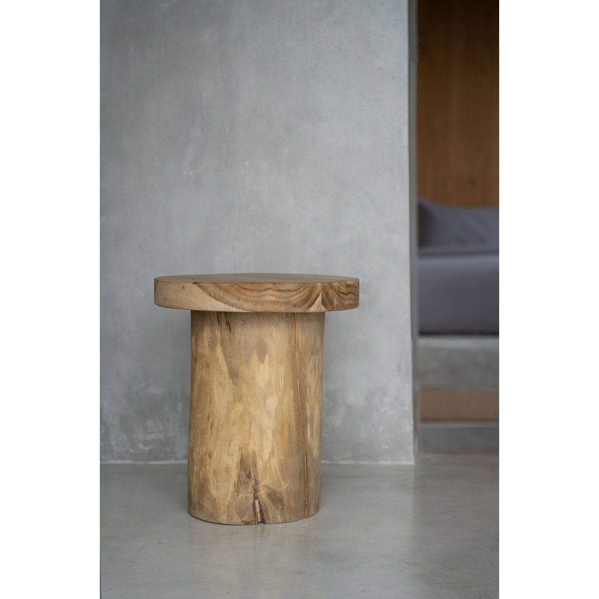 The Inti Side Table - Natural - LUXONAS HOME