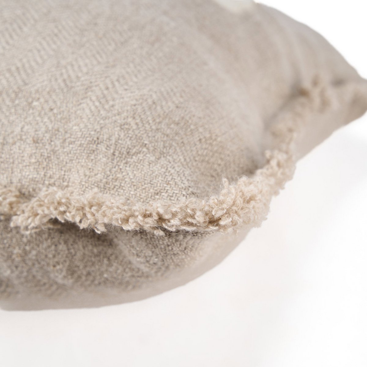 The Ivory Cross Cushion Cover - Natural White - 50x50 - LUXONAS HOME