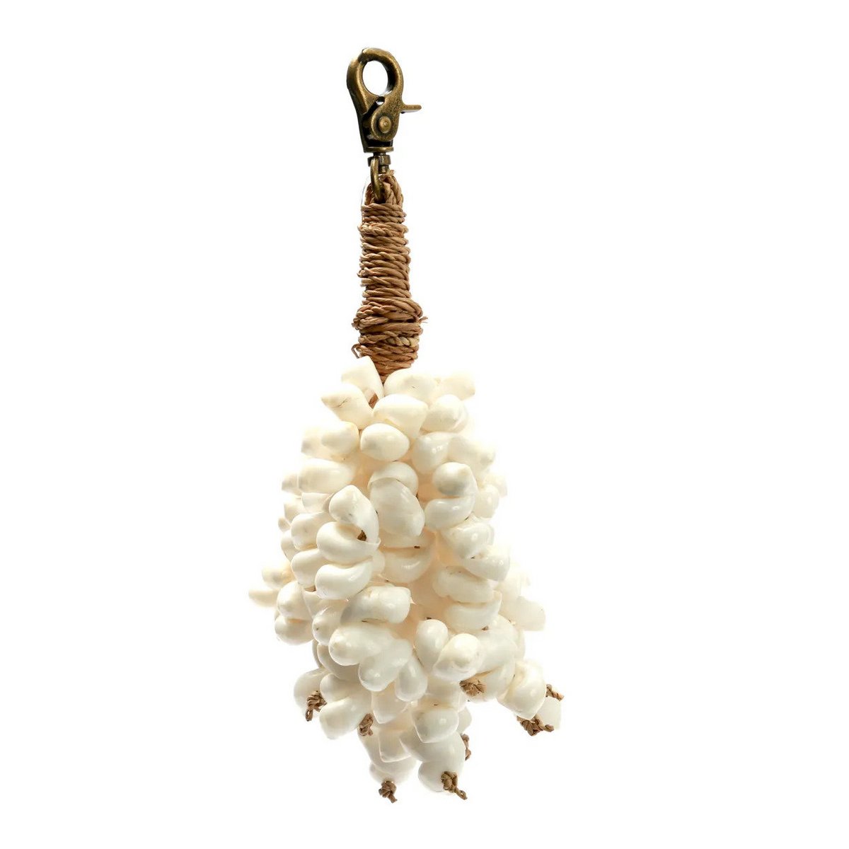 The Kai Shell Keychain - White - LUXONAS HOME