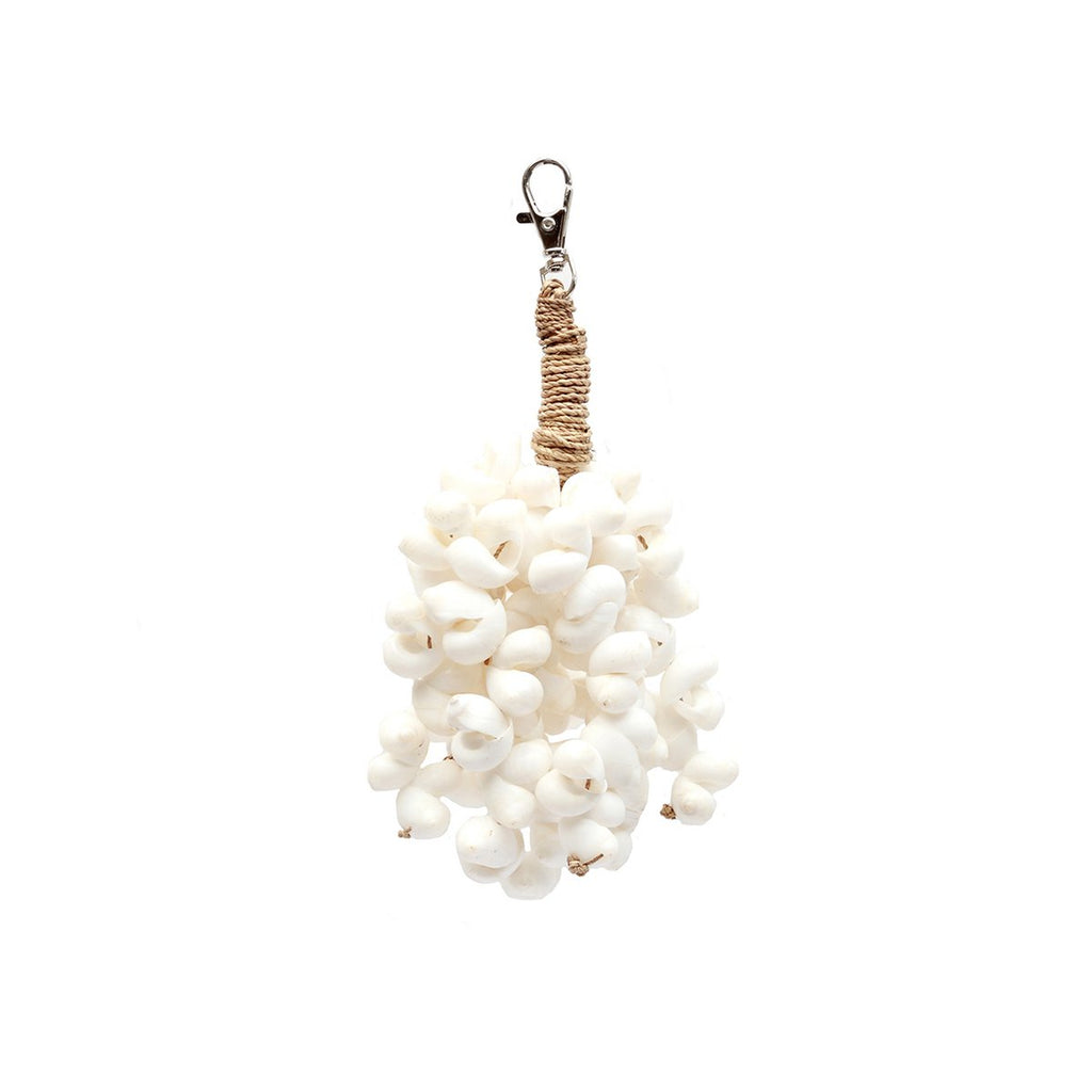 The Kai Shell Keychain - White - LUXONAS HOME