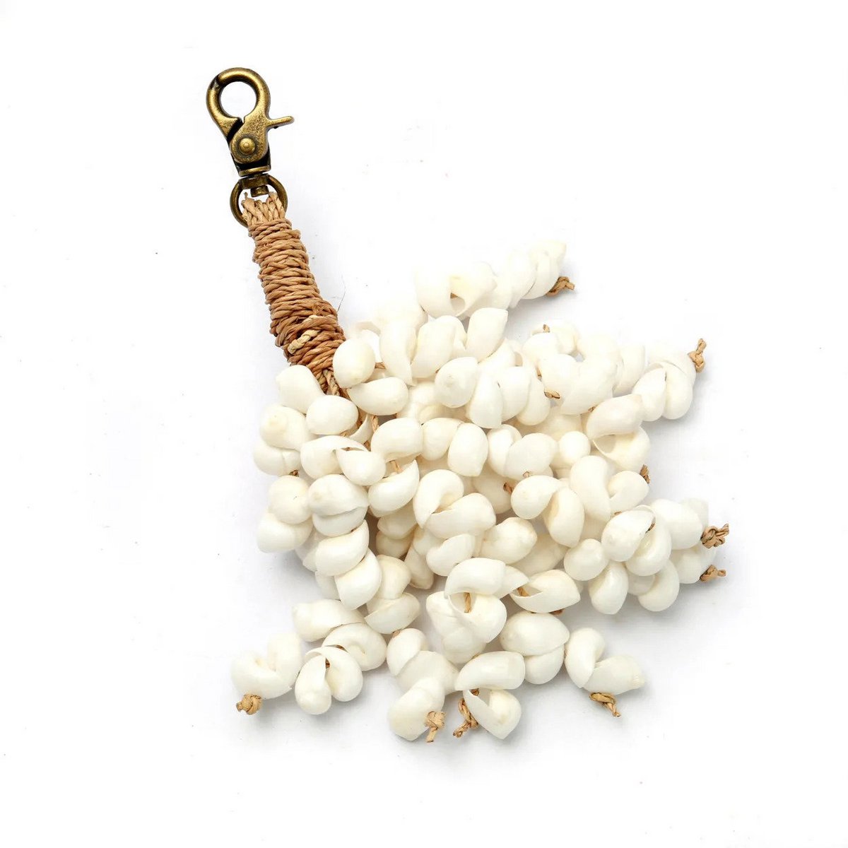 The Kai Shell Keychain - White - LUXONAS HOME