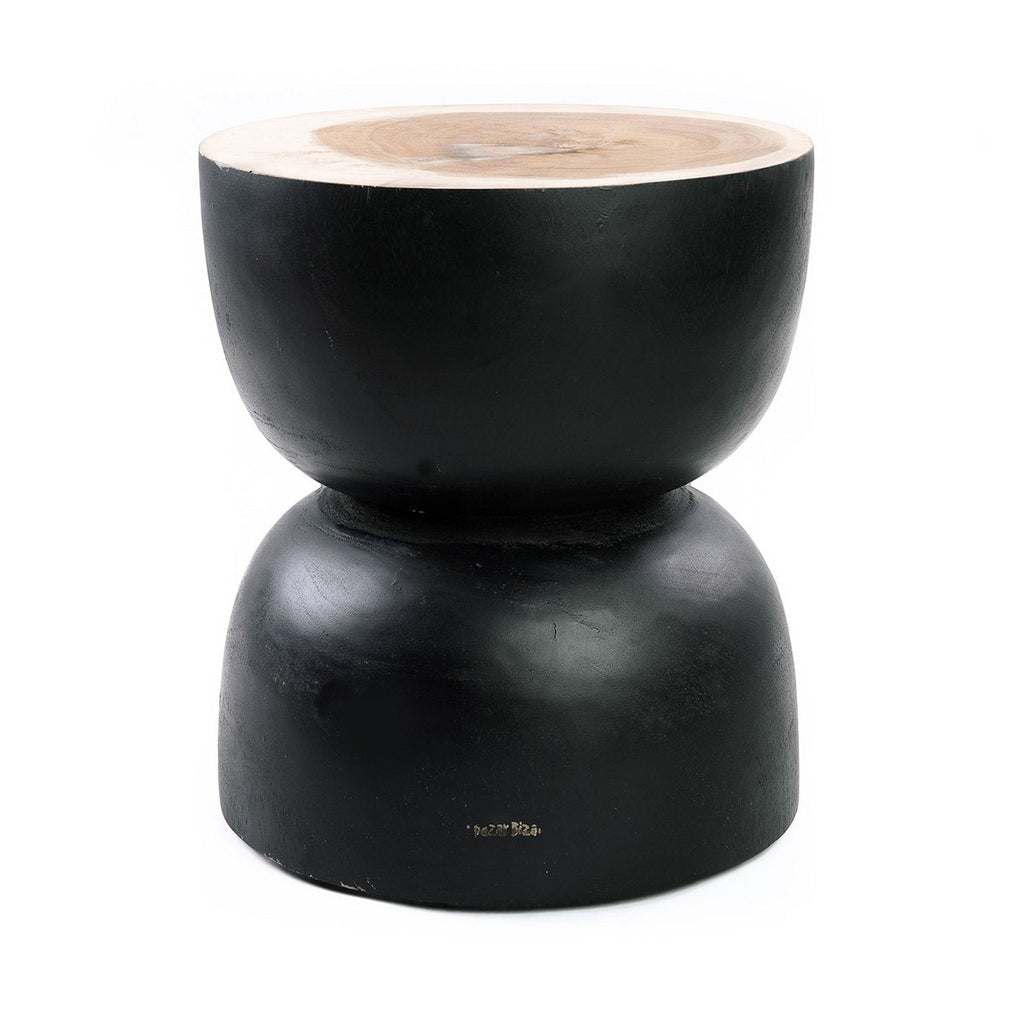 The Karbun Stool - Black Natural - LUXONAS HOME
