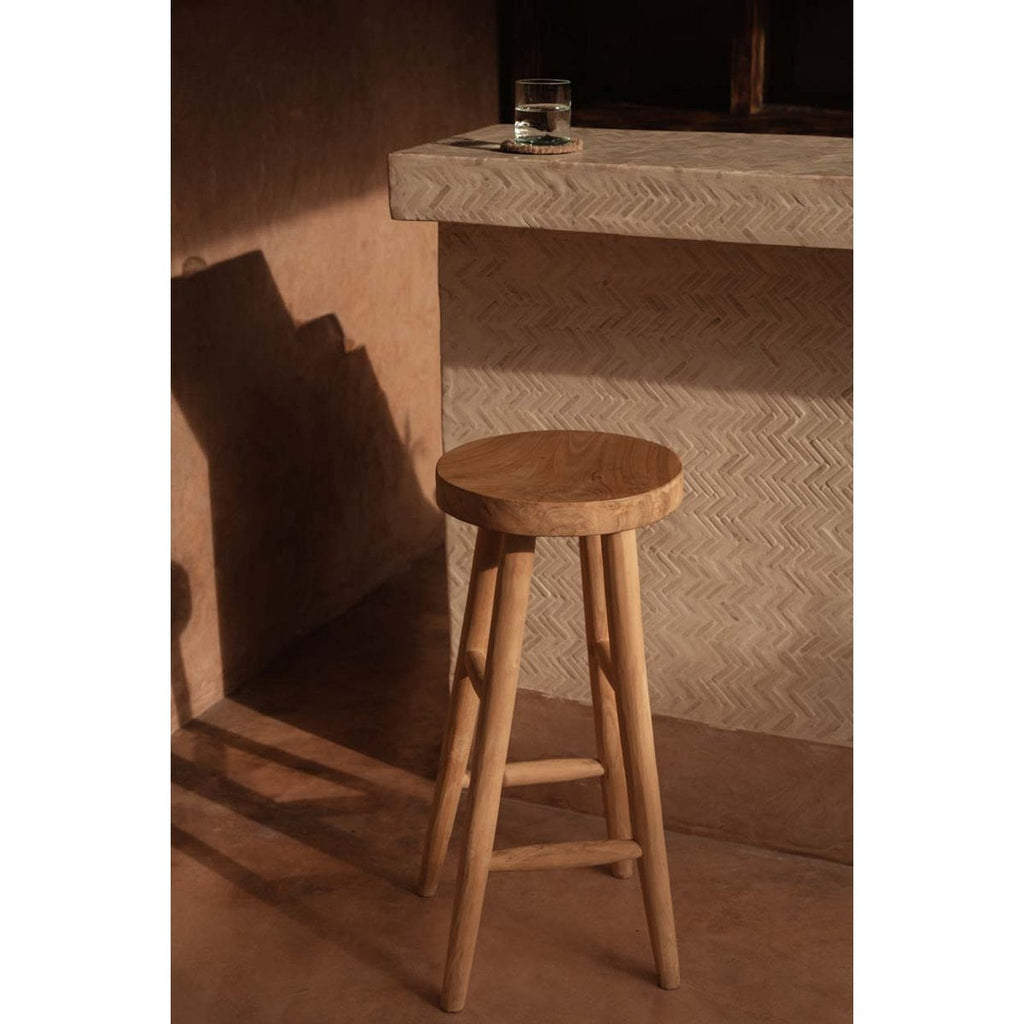 The Kedut Bar Stool - Natural - LUXONAS HOME