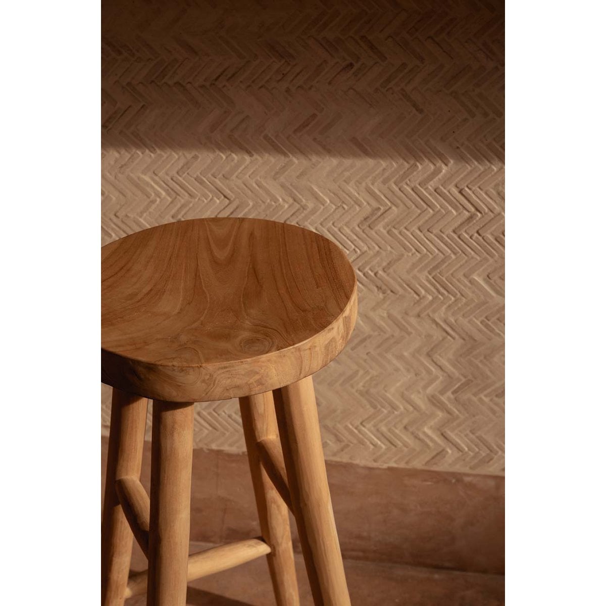 The Kedut Bar Stool - Natural - LUXONAS HOME