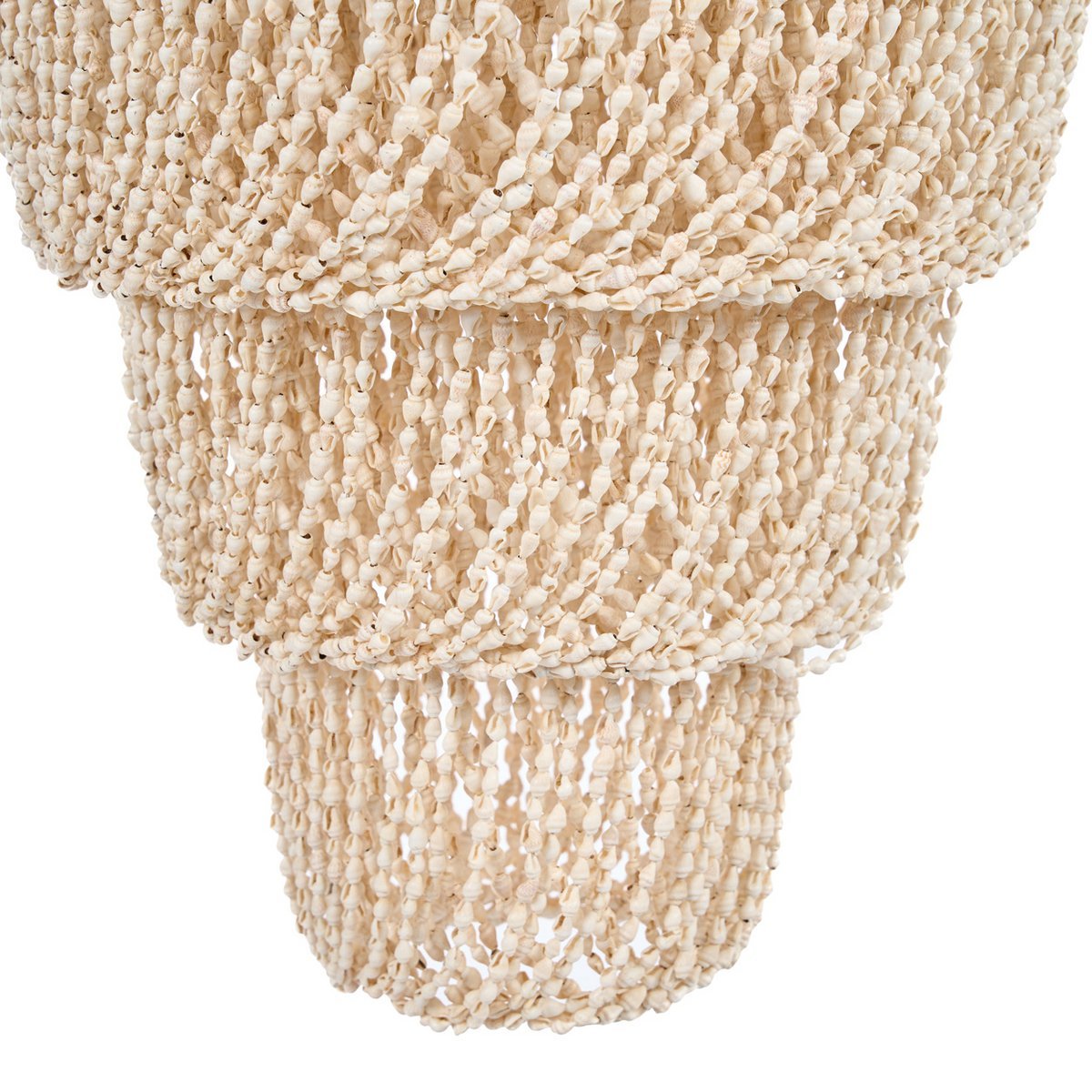 The Lagoon Shell Chandelier - Natural - L - LUXONAS HOME