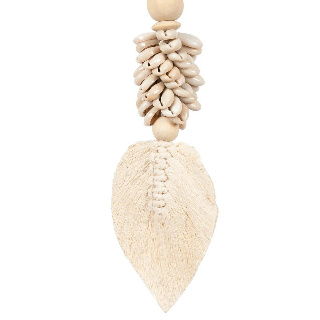 The Leaf & Shell Tassel - Natural - LUXONAS HOME