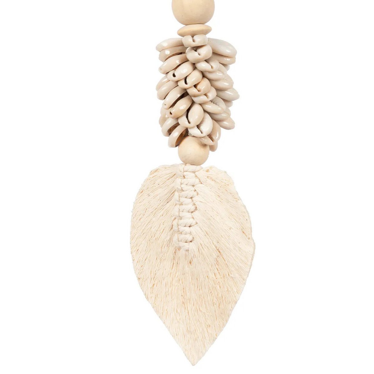 The Leaf & Shell Tassel - Natural - LUXONAS HOME