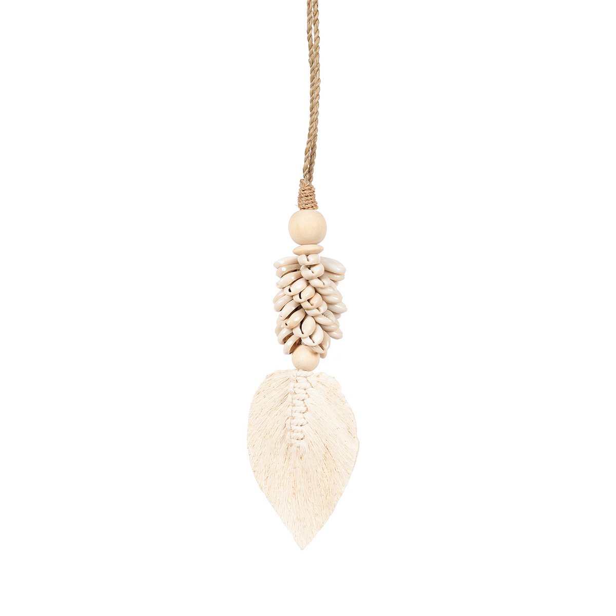 The Leaf & Shell Tassel - Natural - LUXONAS HOME