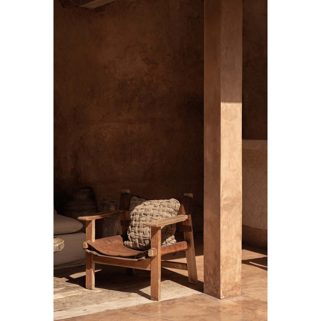 The Linen Crosier Cushion Cover - Natural - LUXONAS HOME