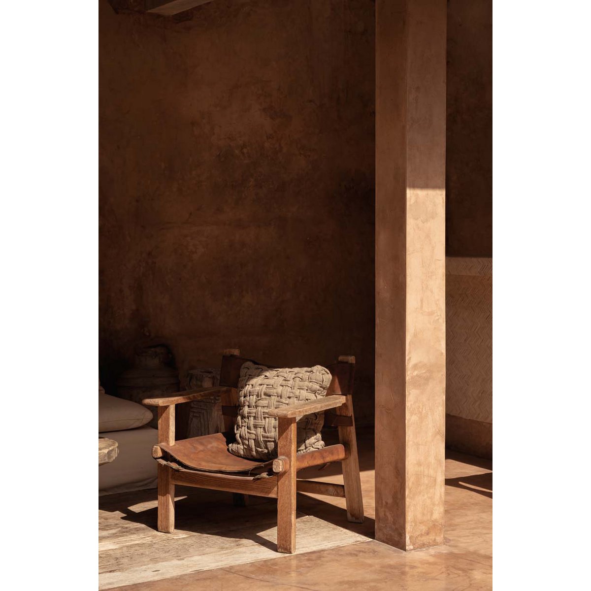 The Linen Crosier Cushion Cover - Natural - LUXONAS HOME