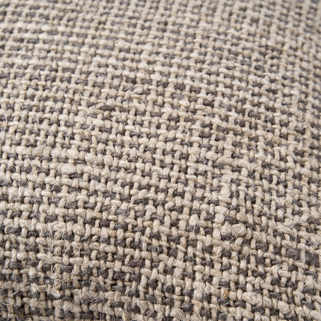 The Linen Grain Cushion Cover - Natural Black - LUXONAS HOME