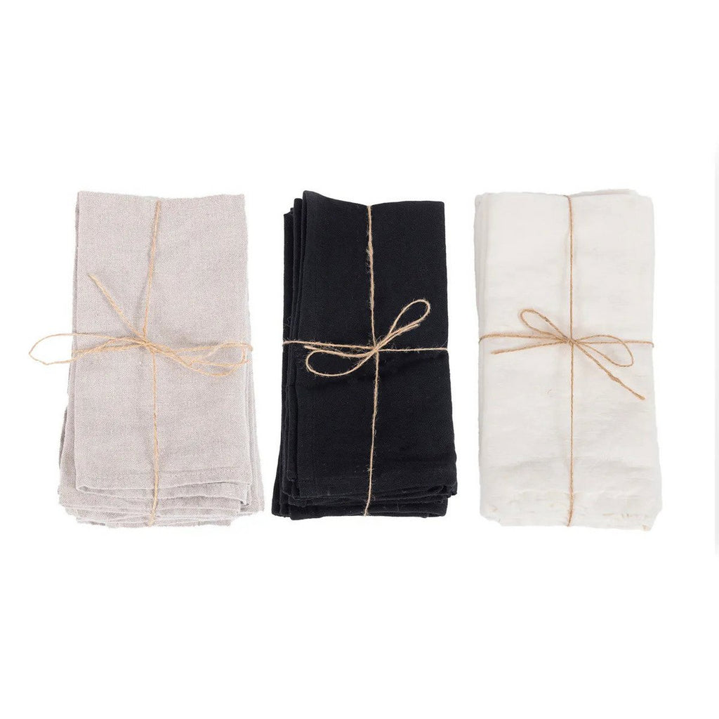 The Linen Napkin - White - Set of 4 - LUXONAS HOME
