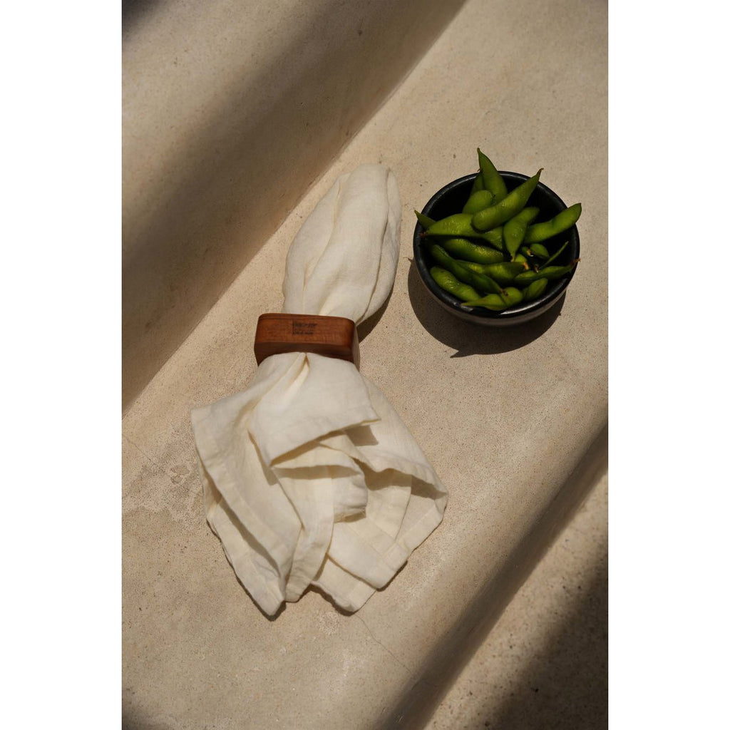 The Linen Napkin - White - Set of 4 - LUXONAS HOME