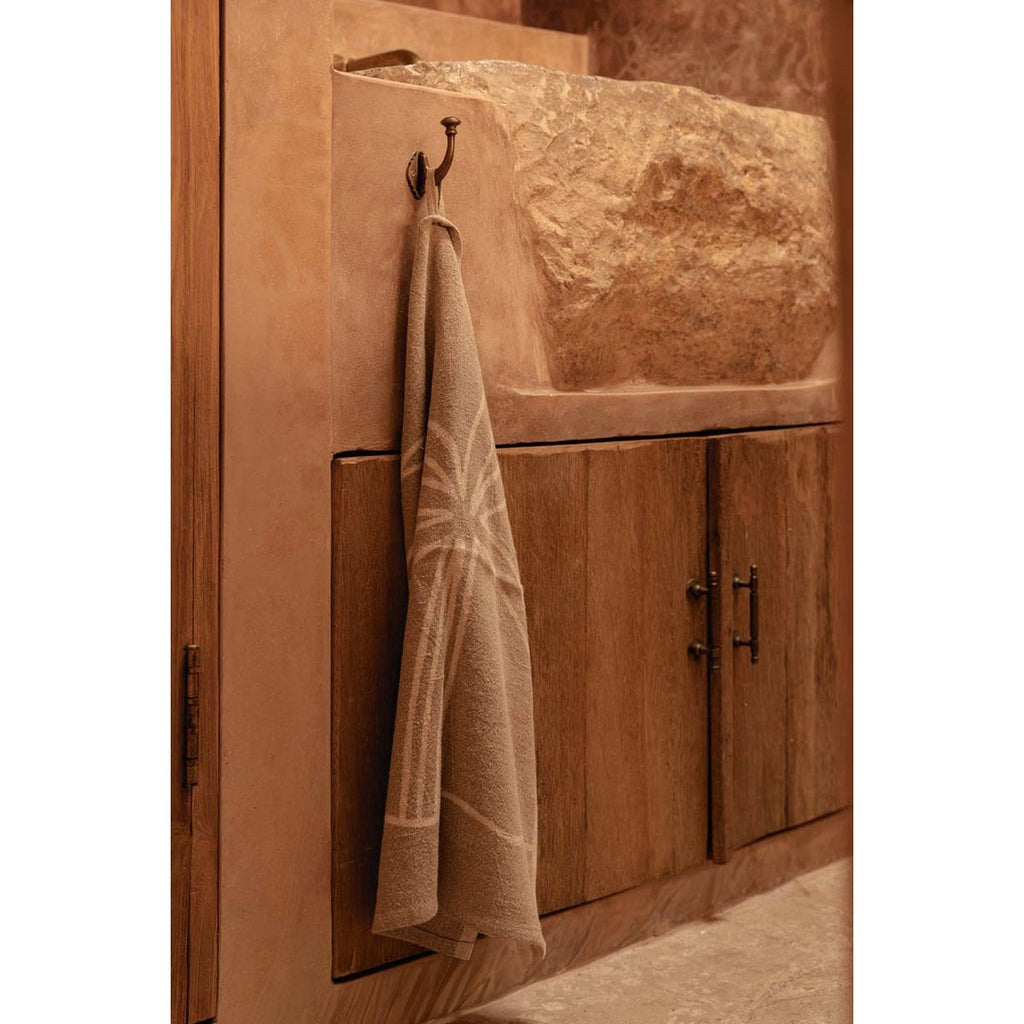 The Linen Palm Tree Kitchen Towel - Natural White - 50x70 - LUXONAS HOME